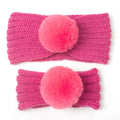 Knit Fur Ball Headband Pawlulu