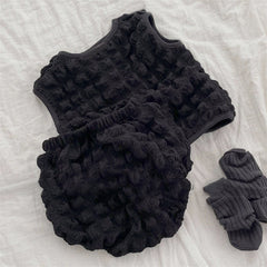 2-piece Sleeveless Grid Suit Pawlulu