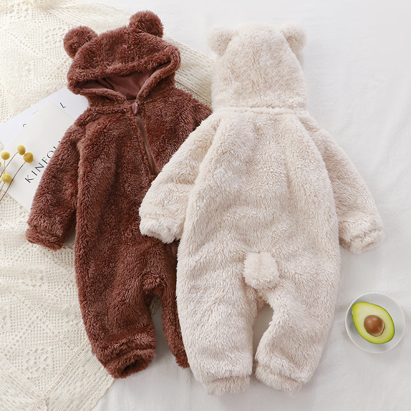 Baby Bear Plush Jumpsuit Pawlulu