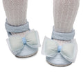 (0-18M)Embossed Bow Princess Soft Shoes