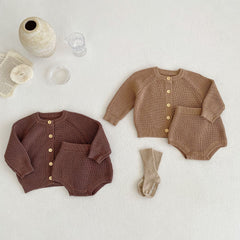 2-Piece Baby Pure Knit Set Pawlulu