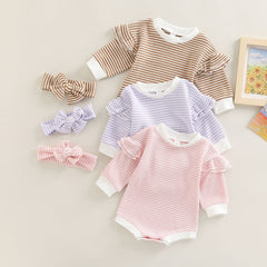 Baby Striped Romper Pawlulu