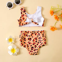 2-piece Leopard Print Swimsuit Pawlulu