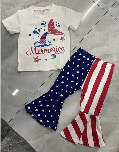 Toddler Girl Independence Day Suits Pawlulu
