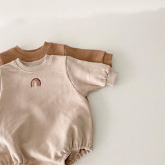 Baby Rainbow Embroidery Rompers Pawlulu