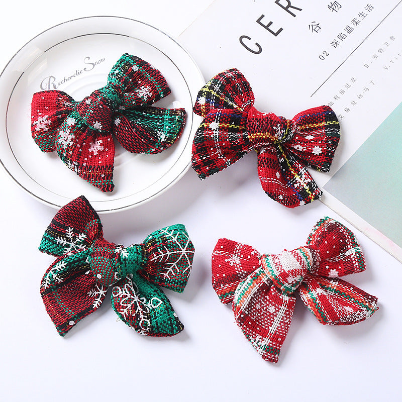 Christmas Bow Hair Clip Pawlulu
