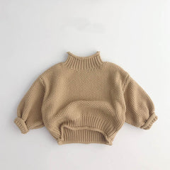Toddler Solid Color Sweaters Pawlulu