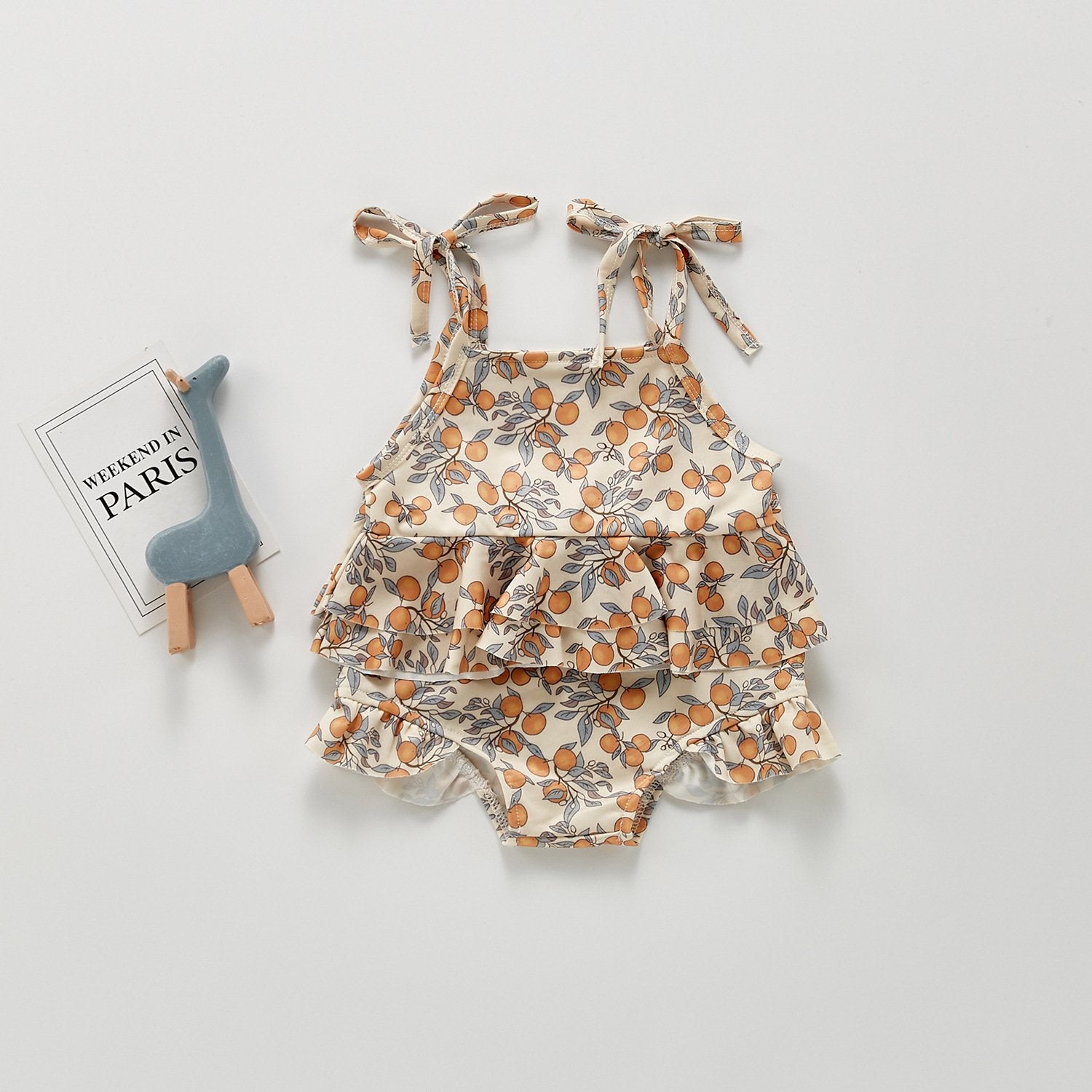Baby Girl Floral Sling Swimsuit Pawlulu