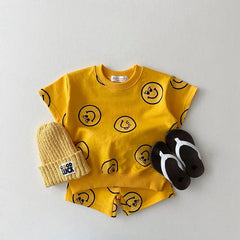 2-piece Smile Print Suit Pawlulu