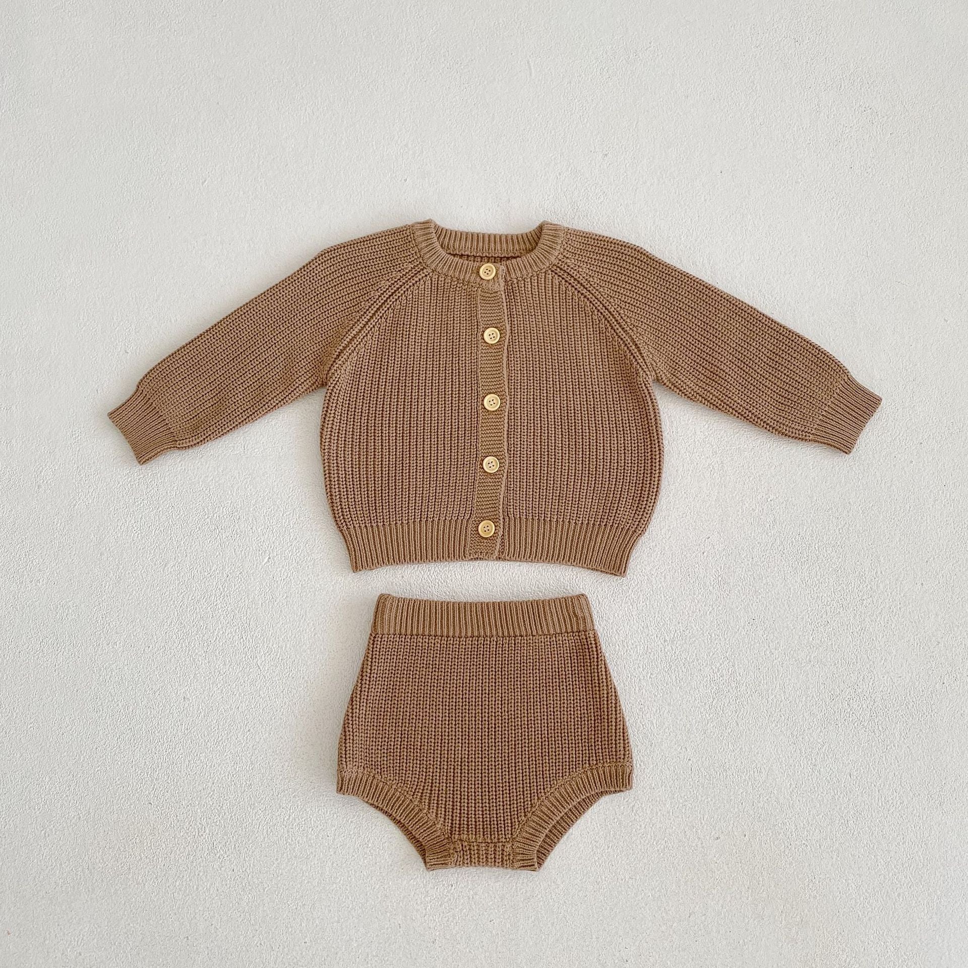 2-Piece Baby Pure Knit Set Pawlulu
