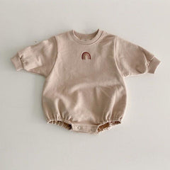 Baby Rainbow Embroidery Rompers Pawlulu