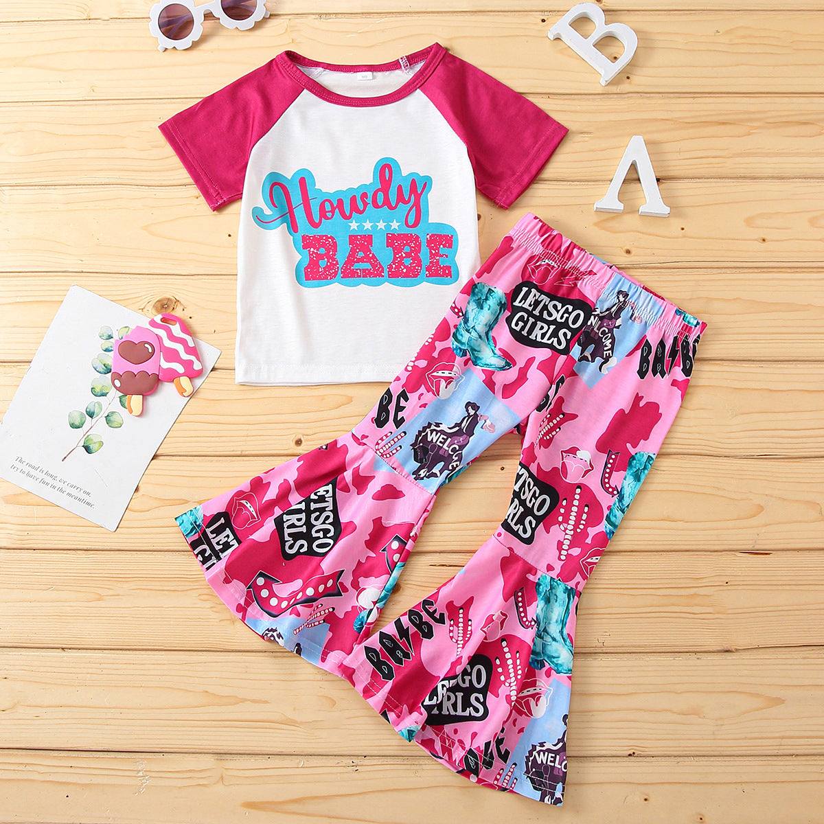 Toddler Girl Print Suits Pawlulu