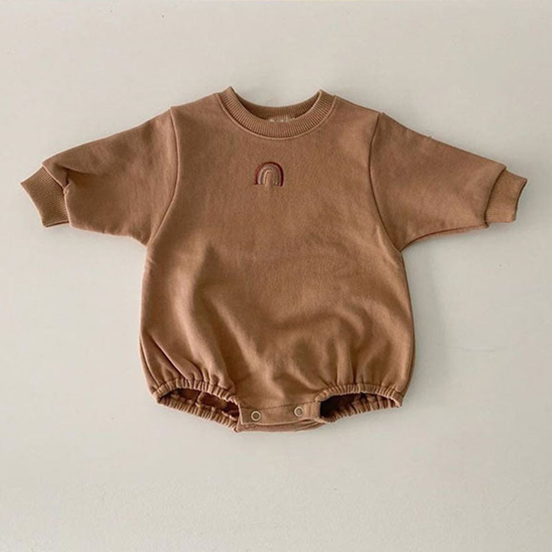 Baby Rainbow Embroidery Rompers Pawlulu