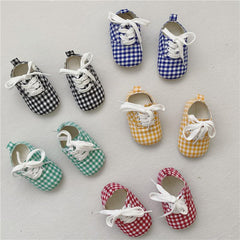Baby Plaid Shoes Pawlulu