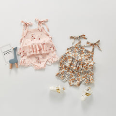 Baby Girl Floral Sling Swimsuit Pawlulu