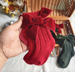 Baby Bow Knit Socks Pawlulu