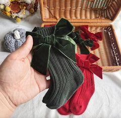 Baby Bow Knit Socks Pawlulu