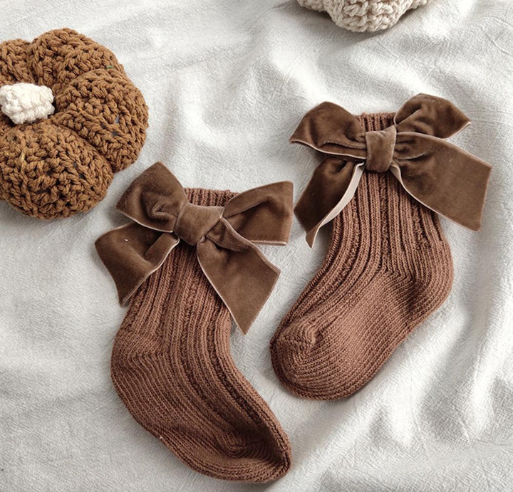 Baby Bow Knit Socks Pawlulu
