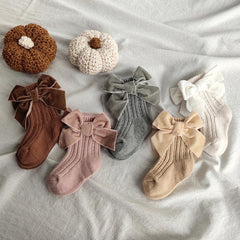 Baby Bow Knit Socks Pawlulu