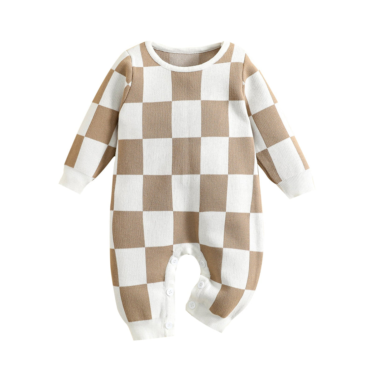Baby Grid Print Jumpsuit Pawlulu