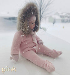 Winter Baby Collar Warm Jumpsuit pawlulu