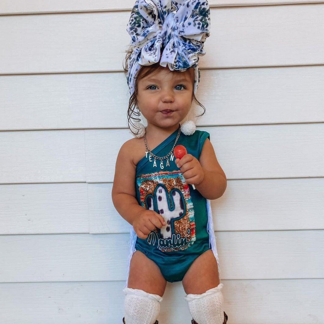 Baby Sassy Cowboy Romper pawlulu
