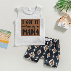 2PCS Mommy's Bestie Boy Set
