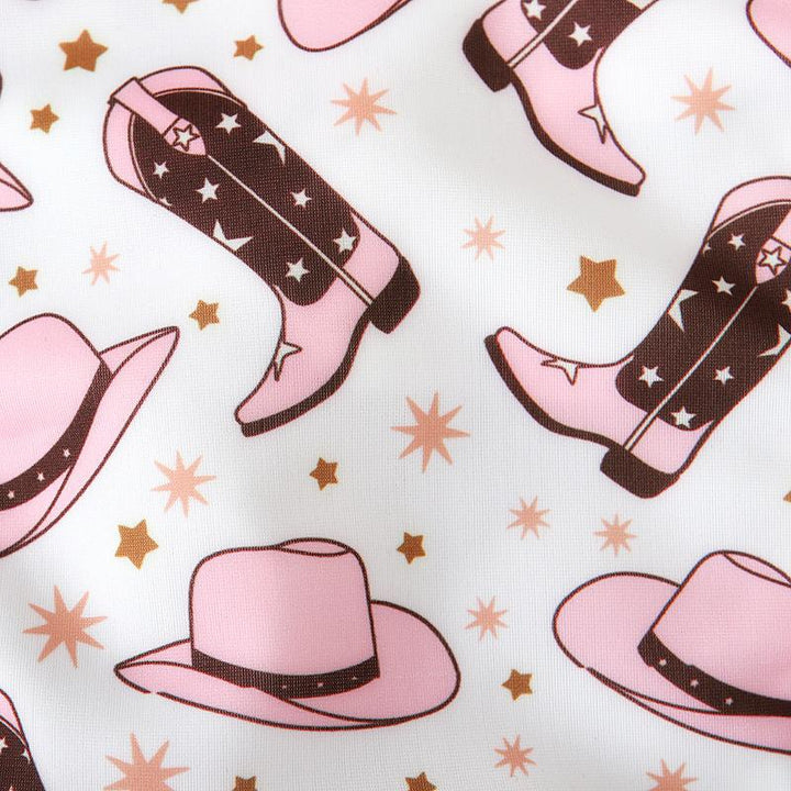 Toddler Cowgirl Reffles Swimsuit Pawlulu