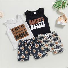 2PCS Mommy's Bestie Boy Set