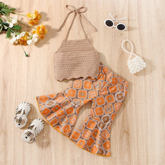 Girl Handmade Top Boho Suit