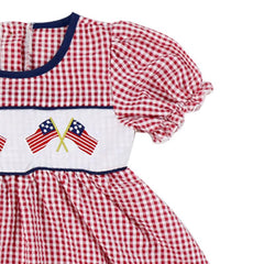 Independence Day Embroidered Dress