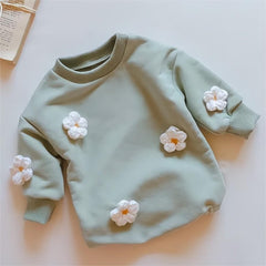 Newborn Baby 3D Cloud Flower Romper