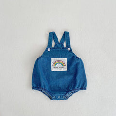 Summer Baby Rainbow Shortalls