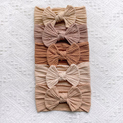 5pcs Baby Bow Headband Set