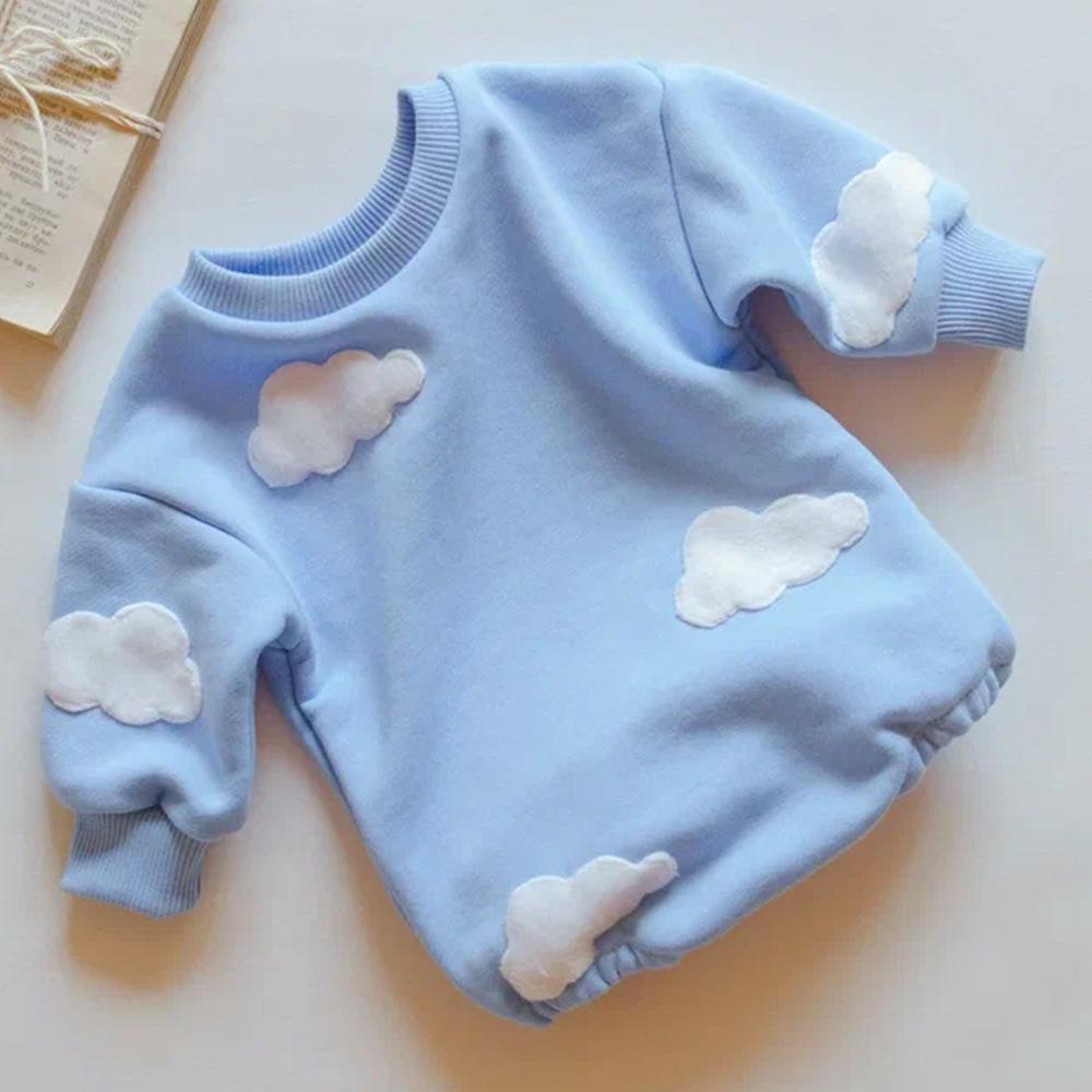 Newborn Baby 3D Cloud Flower Romper