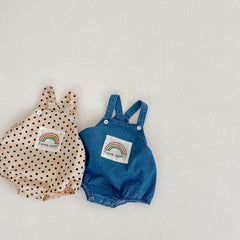 Summer Baby Rainbow Shortalls
