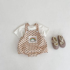 Summer Baby Rainbow Shortalls