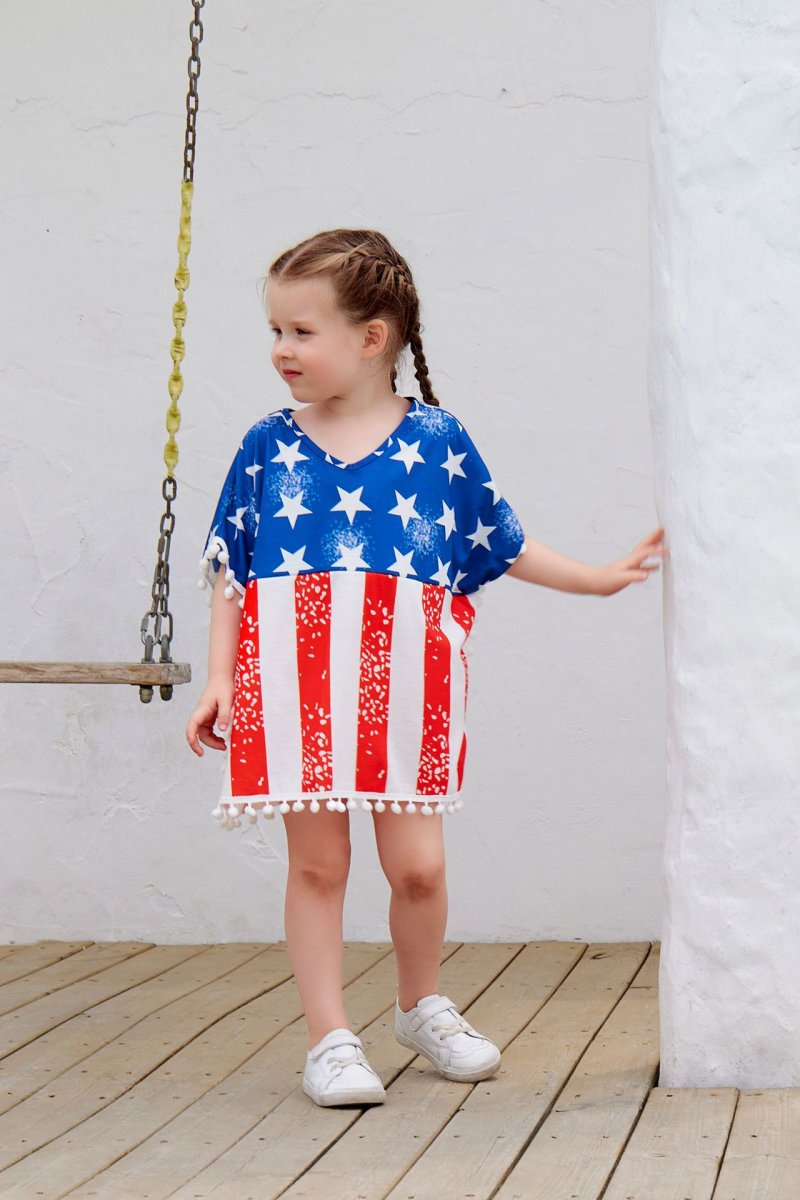 4th of July Mommy&me T-Dress Pawlulu