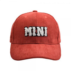 Mama Mini Corduroybaseball Caps Adjustable