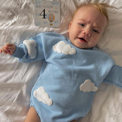 Newborn Baby 3D Cloud Flower Romper