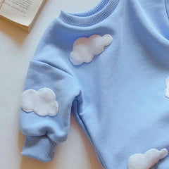 Newborn Baby 3D Cloud Flower Romper