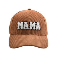 Mama Mini Corduroybaseball Caps Adjustable