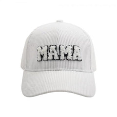 Mama Mini Corduroybaseball Caps Adjustable