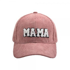Mama Mini Corduroybaseball Caps Adjustable