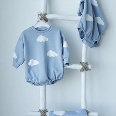 Newborn Baby 3D Cloud Flower Romper