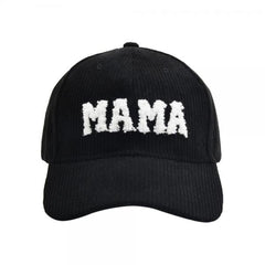 Mama Mini Corduroybaseball Caps Adjustable