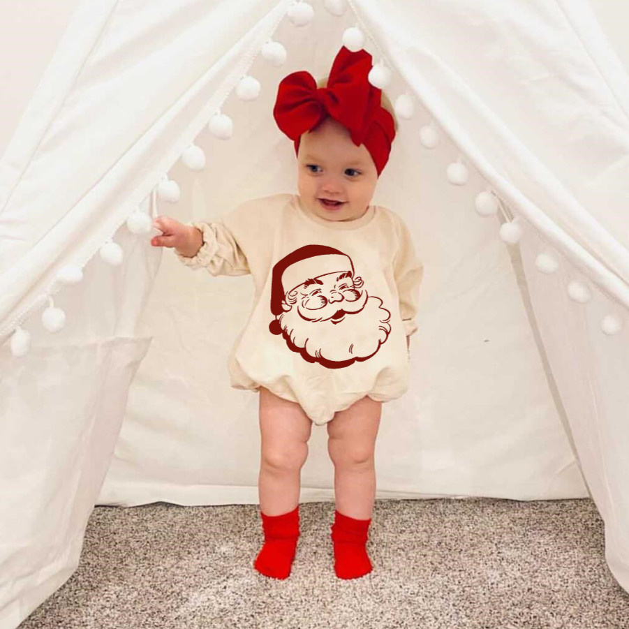 Baby Santa Claus Cotton Romper pawlulu